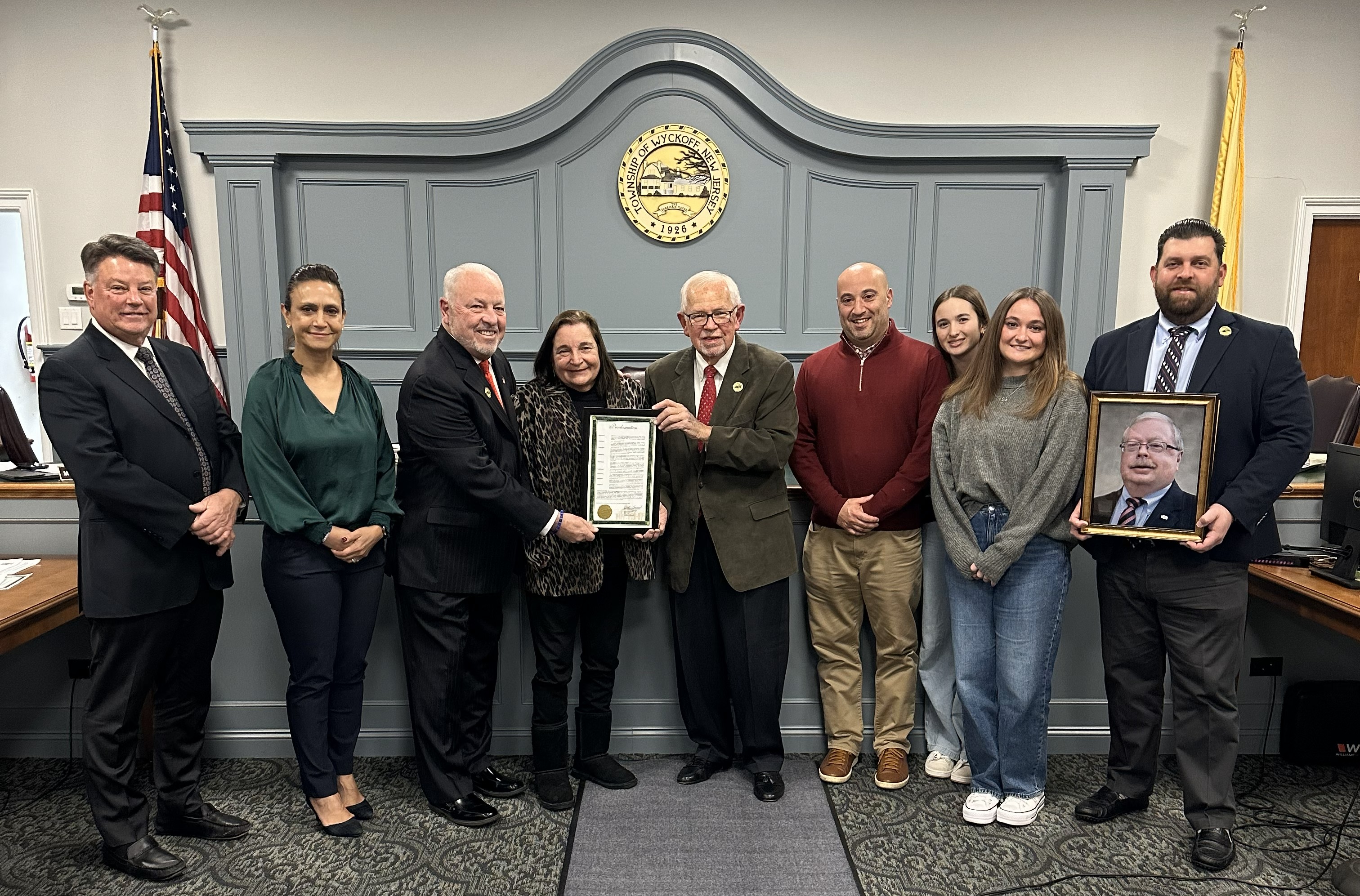 Mary Madigan & Family Accept Proclamation Honoring the Late Tom Madigan