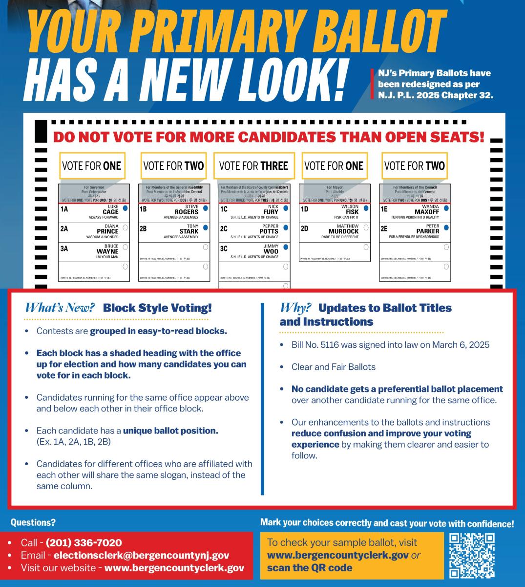 Block Style Ballot