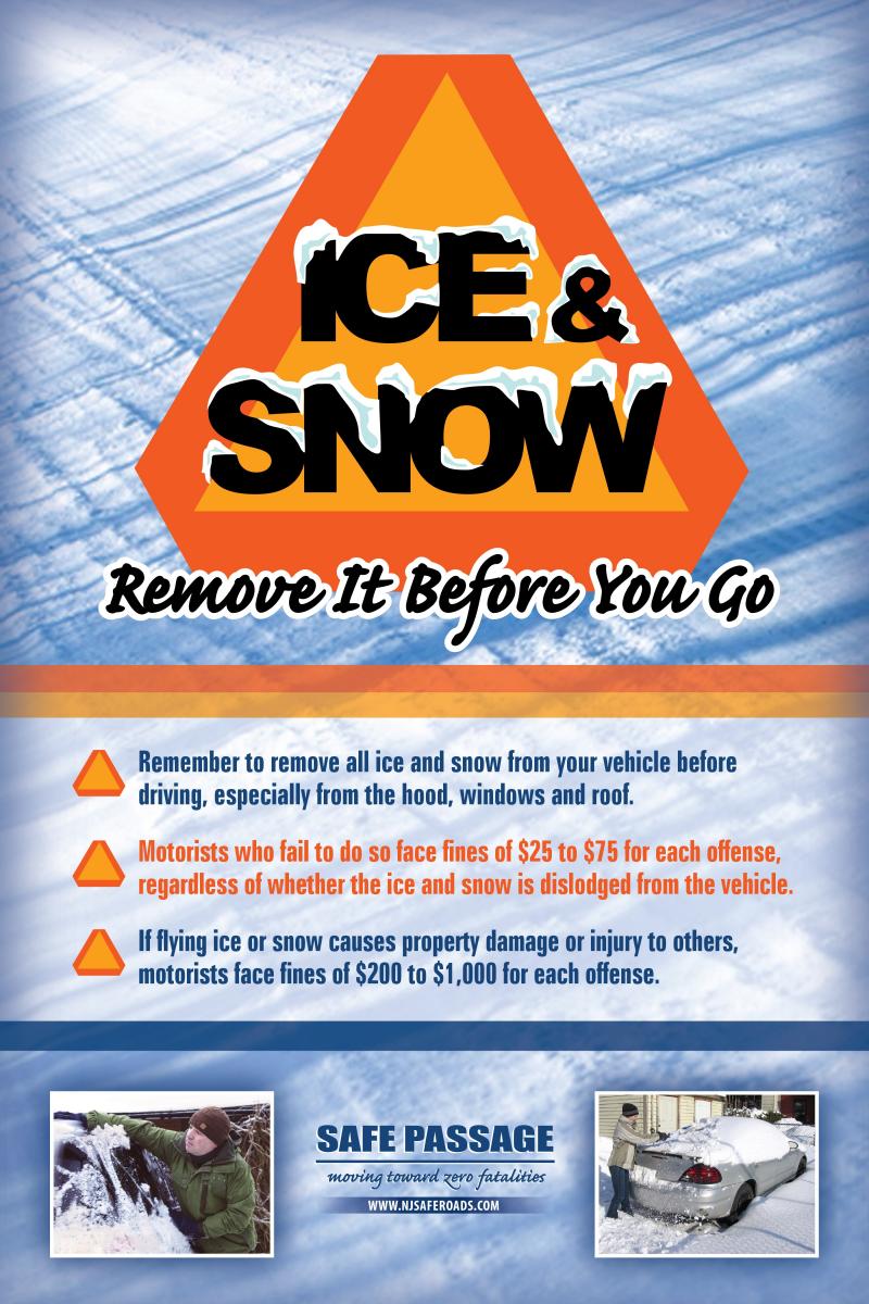 Remove ice and snow from vehicles
