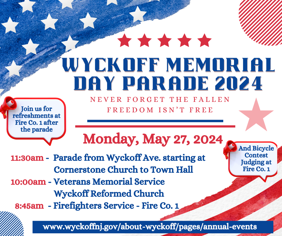Memorial Day Parade Info