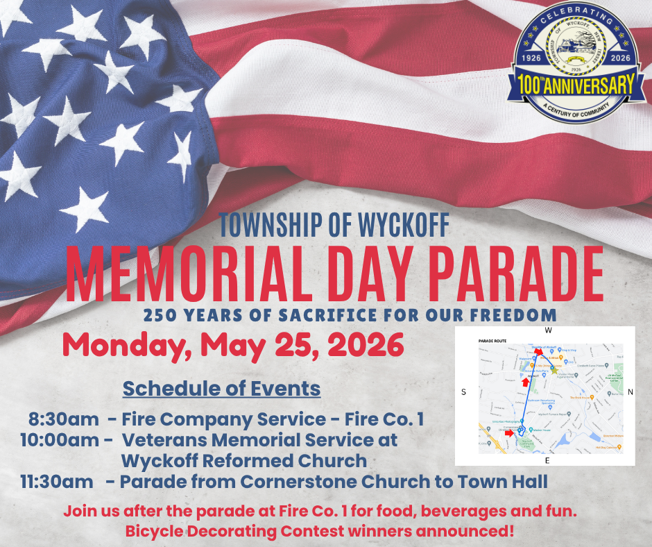 Memorial Day Schedule 2026