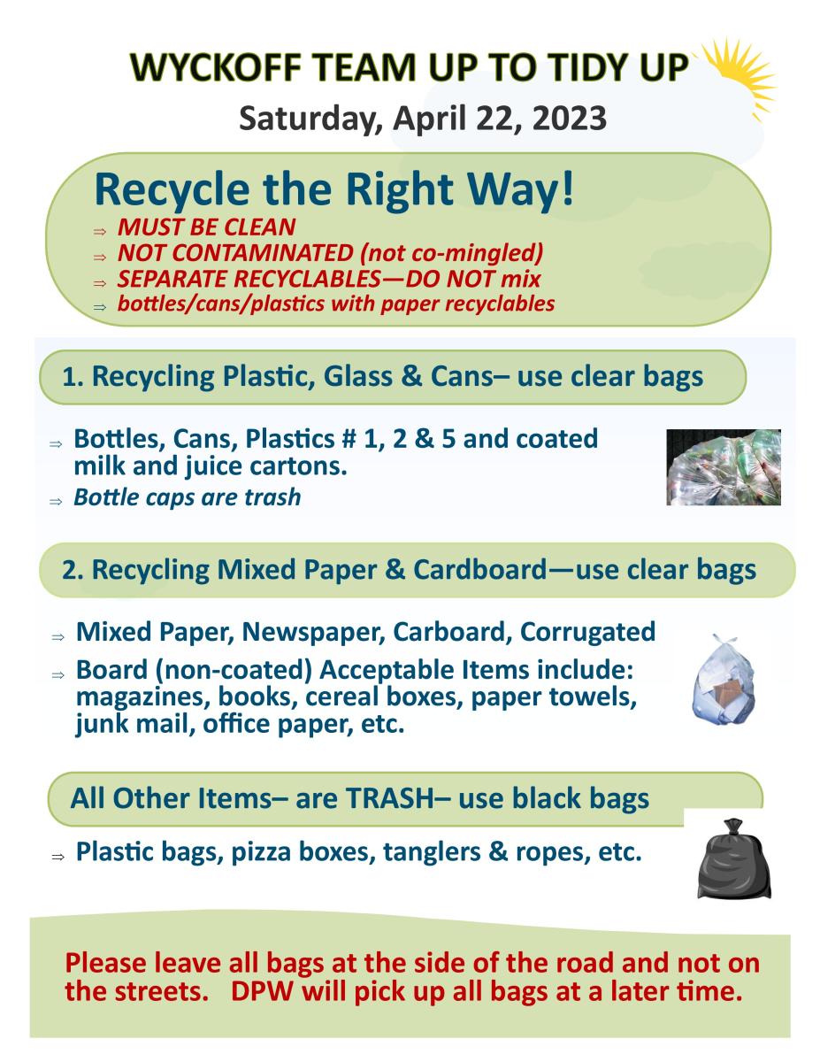 Wyckoff 2023 Clean Communities Annual Team Up To Tidy Up Litter Cleanup ...