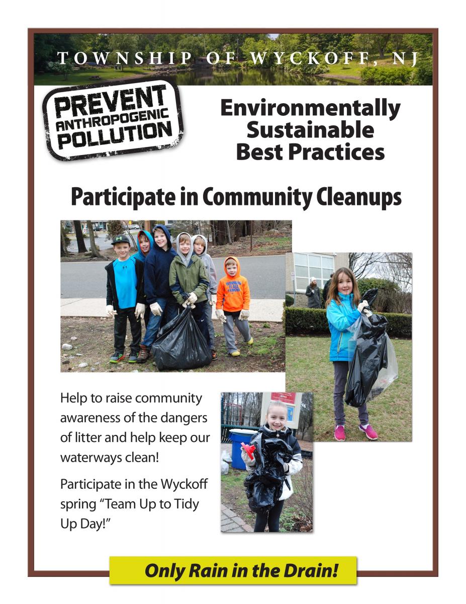 Participate in Neighborhood Clean Ups