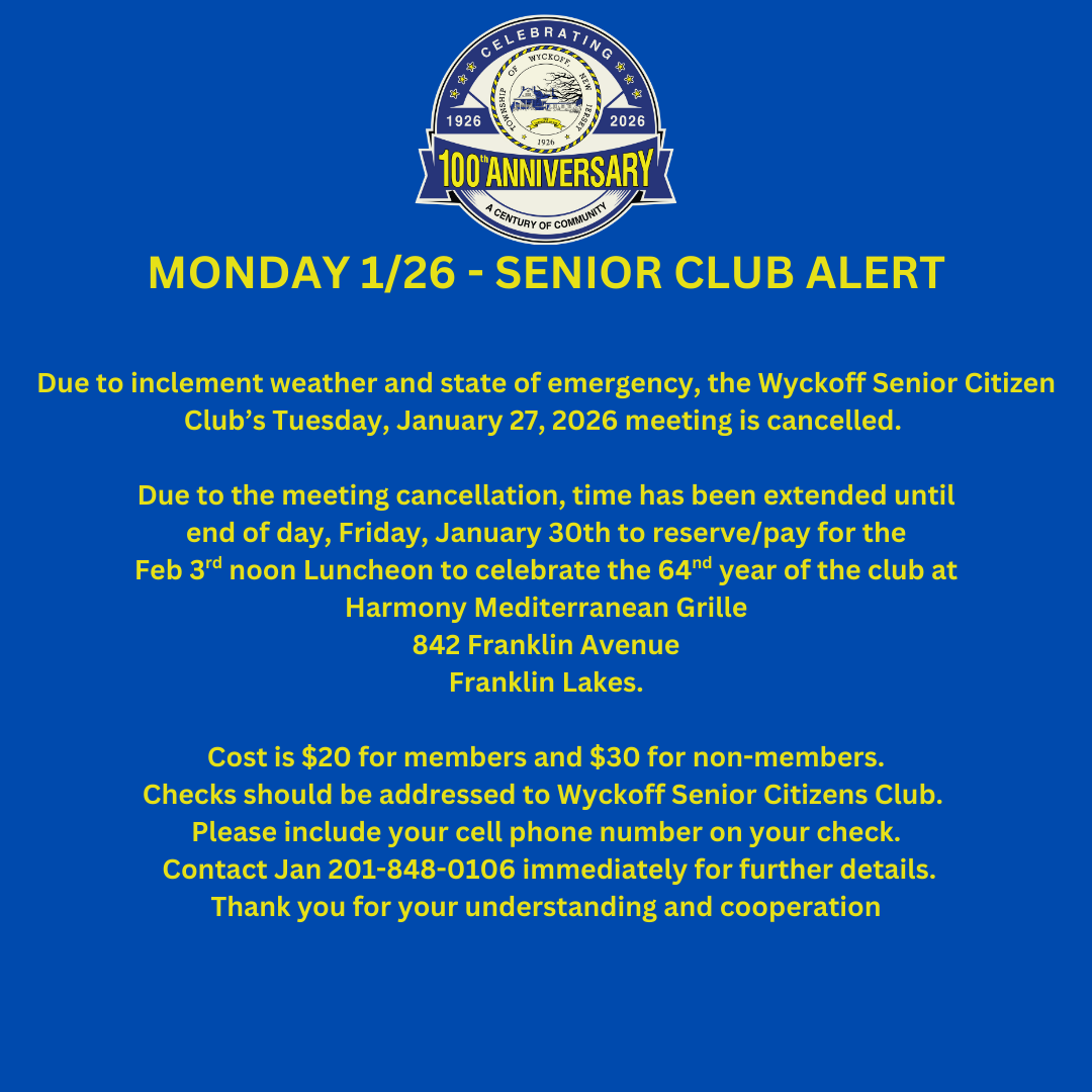 Senior Club Canceled