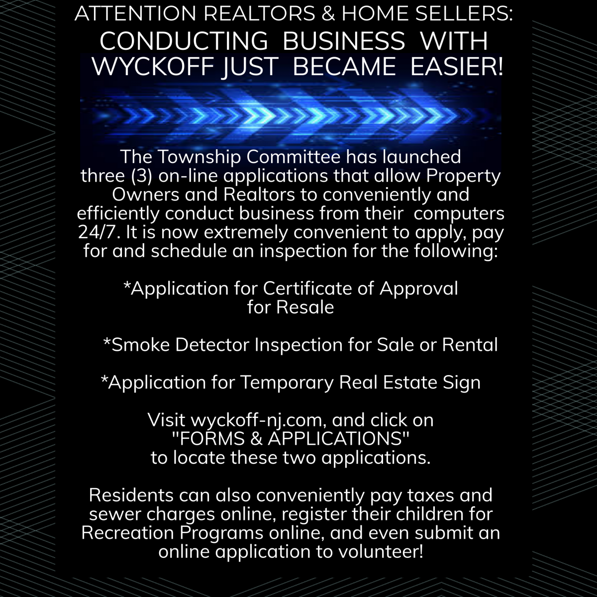 Three online applications