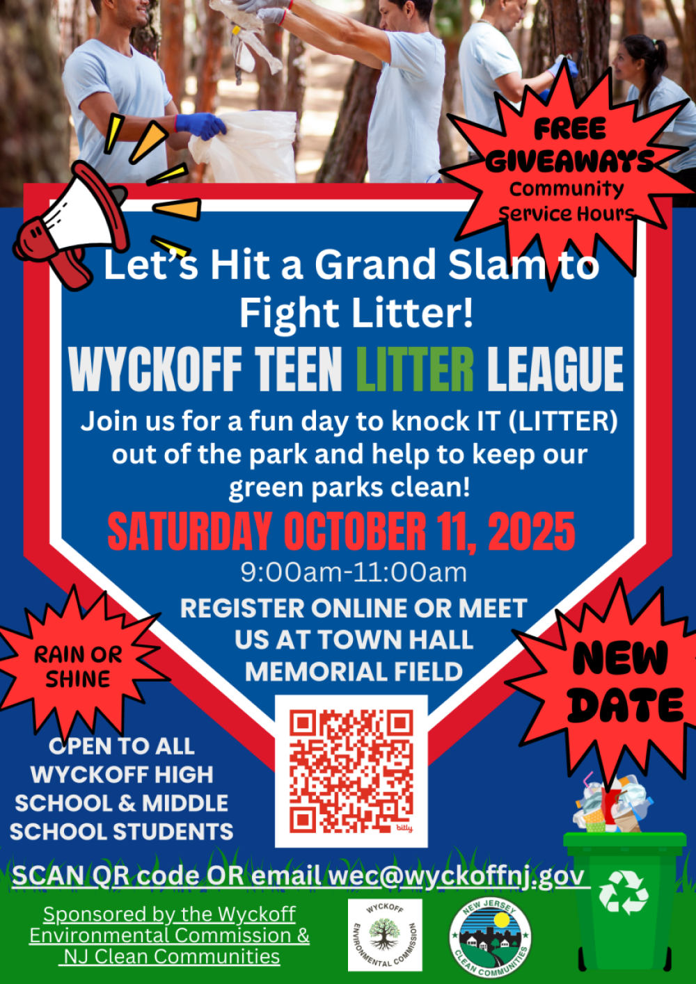 OCt 11 Teen Litter cleanup