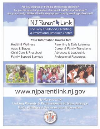Decscriptive Flyer for NJ Parent Link